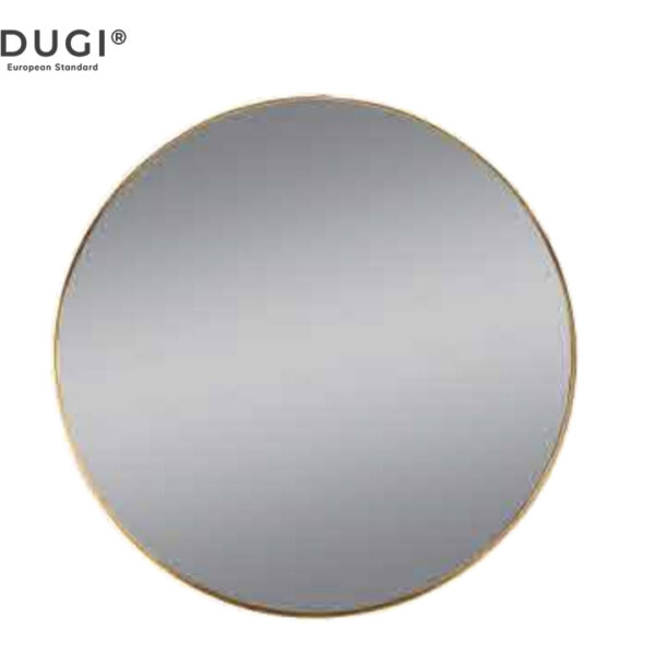 Gương  tròn viền vàng Dugi 60cm